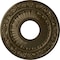 Ekena Millwork Nadia Ceiling Medallion (Fits Canopies up to 4 7/8"), 12 1/8"OD x 3 5/8"ID x 7/8"P, Brass CM12NABRS - alternate 1